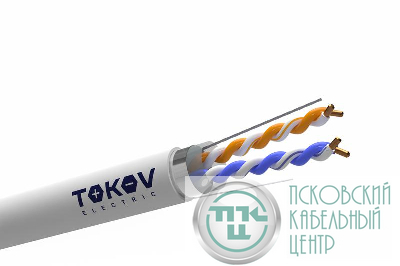 Кабель витая пара F/UTP 2х2х24AWG кат.5E PVC indoor 305м (м) TOKOV ELECTRIC TKE-C06-F22-5E-305-PVC