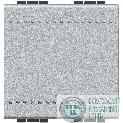 Выключатель 1-кл. 2мод. СП LivingLight 16А IP20 винтов. клеммы алюм. Leg BTC NT4001M2N
