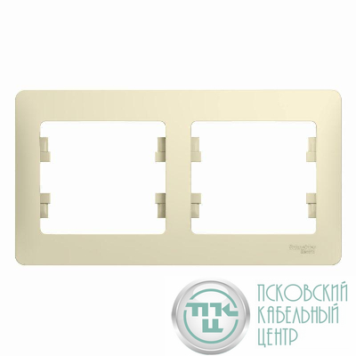 Рамка 2-м Glossa горизонт. беж. SE GSL000202