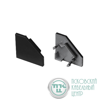 Заглушка SL-KANT-H18 FLAT BLACK глухая пластик (комплект) Arlight 049431