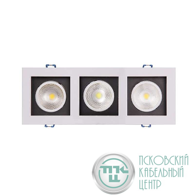 Светильник светодиодный PSP-S 213 3х8Вт 4000К IP40 24град. ДВО карданный бел. JazzWay 5005662