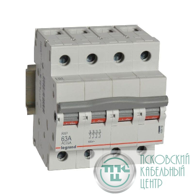 Выключатель-разъединитель 4п 63А RX3 ИЭК Leg 419418