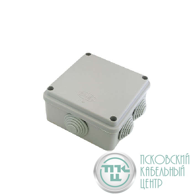 Коробка распределительная ОП 100х100х50мм IP55 крышка на винтах сер. ГУСИ С3В106 Евро