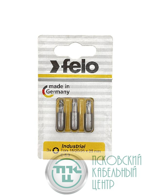 Бита TX15/TX20/TX25 25мм Industrial (блист.3шт) FELO 02693316