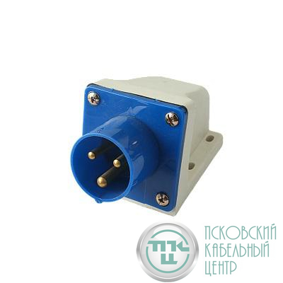 Вилка стационарная для наружной установки PPC 513 2Р+РЕ 16А 220В IP44 Pro JazzWay 5072817