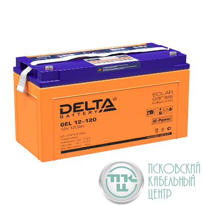 Аккумулятор GEL 12В 12А.ч GEL 12-120 Delta 4614010140002