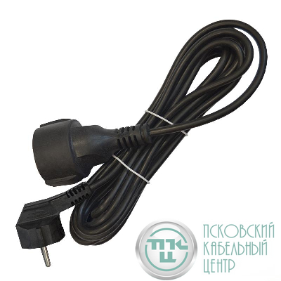 Удлинитель-шнур 1х5м с заземл. 16А IP20 ПВС 3х1 черн. DOMTOK 2359