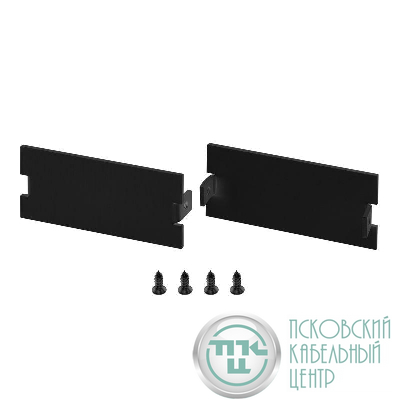 Заглушка FLOOR60 BLACK глухая алюм. (комплект) Arlight 046419