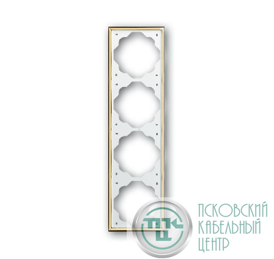 Рамка 4-м impuls золото ABB 2CKA001754A3641