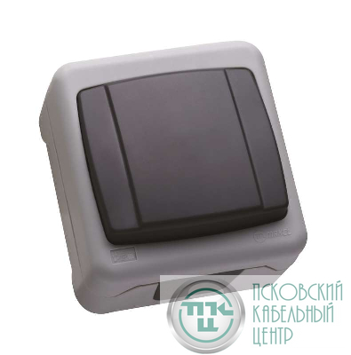 Переключатель проходной 1-кл. ОП 10А IP55 сер. Makel 36064105