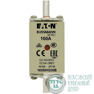 Предохранитель NH 63A 690В gG 00 двойная индикация EATON 63NHG00B-690