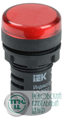 Лампа светосигнальная AD22DS d22мм 24В AC/DC красн. KARAT IEK BLS10-ADDS-024-K04