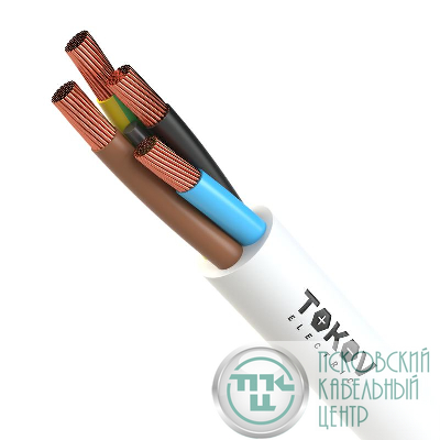 Провод TOKOV ELECTRIC ПВС 4х0.75(3х0.75+1х0.75) 380В Б (бухта) (м) 1945532