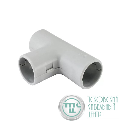 Тройник соединительный для труб d16 сер. TOKOV ELECTRIC TKE-TDT-16-C06