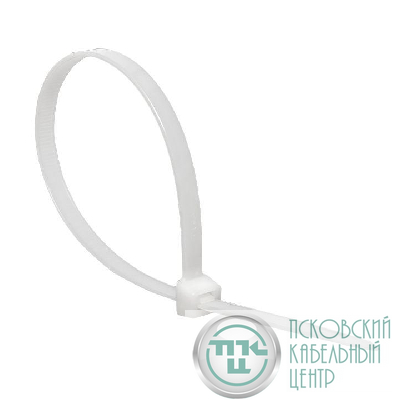 Хомут кабельный 7.2х500 нейл. бел. (уп.100шт) EKF plc-c-7.2x500