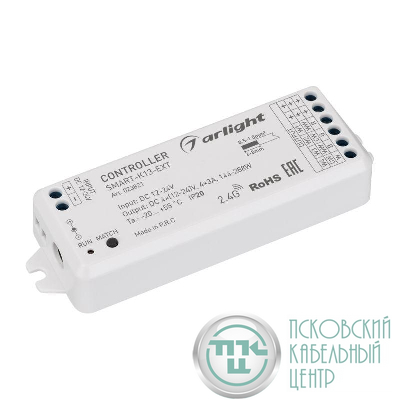 Контроллер SMART-K13-SYNC (12-24В 4х3А 2.4G) IP20 пластик Arlight 023821
