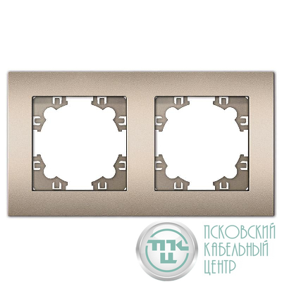 Рамка 2-м Афина универс. шампань Universal A0044-Br