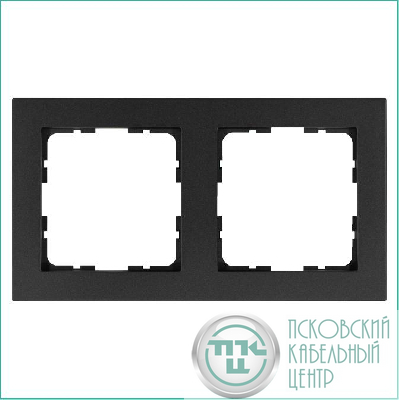 Рамка 2-м G-Classic антрацит Jasmart G1002B