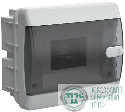 Корпус ЩРВ-П-6 UNION Compact IP41 черн. прозр. дверь пластик. IEK UIC-KP12-V-06-41-K01