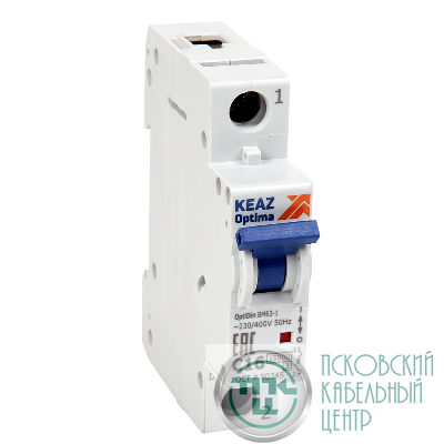 Выключатель автоматический модульный 1п D OptiDin ВМ63-1D10-15-УХЛ3 КЭАЗ 341892