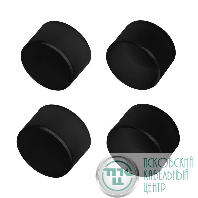 Заглушка WPH-FLEX-D22-360deg BLACK глухая пластик (комплект) Arlight 045885