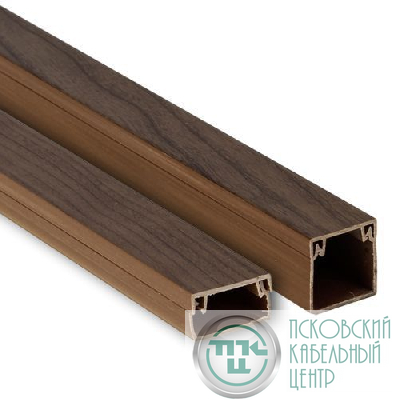 Кабель-канал 12х12 L2000 пластик Plast темн. дер. EKF kk-12-12d