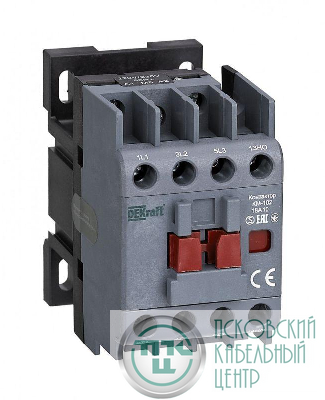 Контактор 18А 230В AC АС3 АС4 1НО+1НЗ КМ-102 DEKraft 21916DEK