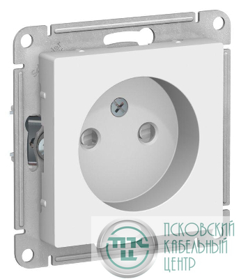 Розетка AtlasDesign 16А без заземл. защ. шторки механизм лотос SE ATN001349