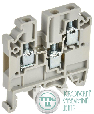 Колодка клеммная CTS-MC ARMAFIX 3 вывода 4кв.мм сер. IEK YCT12-00-3-K03-004