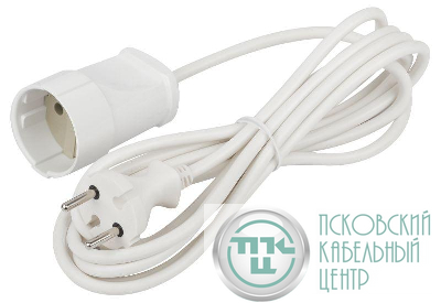 Удлинитель-шнур 1х3м без заземл. 6А IP20 UX(6)-1-3m ПВС 2х0.75 Эра Б0039819