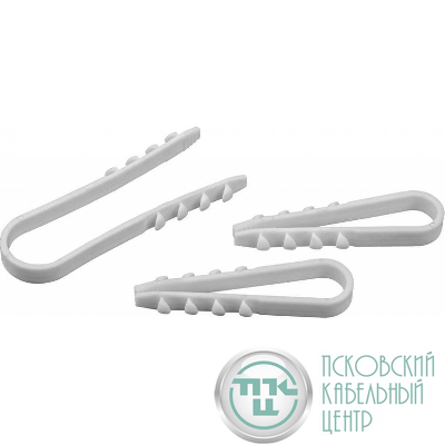 Дюбель-хомут 82 310 NCU-11-18-55-100-WH (уп.100шт) для круглого кабеля бел. Navigator 82310