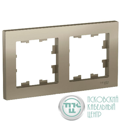 Рамка 2-м AtlasDesign универс. шампань SE ATN000502