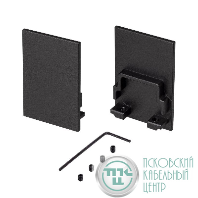 Заглушка SL-COMFORT-3551 BLACK глухая металл (комплект) Arlight 031794(1)