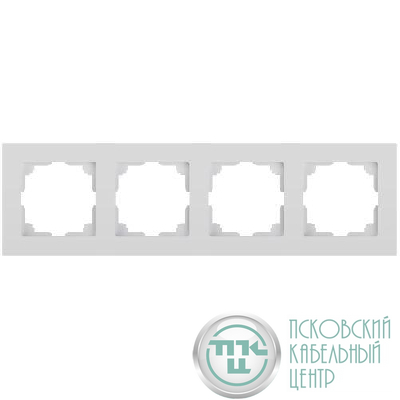 Рамка 4-м СП Accent 6-504-01 бел. Intro Б0063757