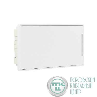Щиток встраиваемый Фрейм (FRAME) ЩРв-п-18 18мод. с бел. дверцей с 2 шинами PEN на 8 и 10 отверст. бел. DKC F18B1WW