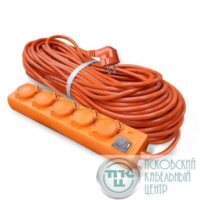 Удлинитель-шнур 5х10м с заземл. 16А IP44 У10-026 ПВС 3х1.5 с выкл. с индикатором сети с защ. крышкой UNIVersal 9633922