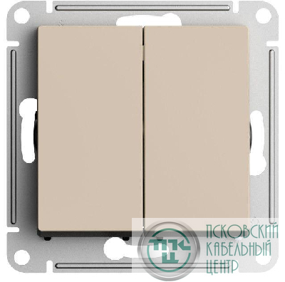 Переключатель перекрестный 2-кл. AtlasDesign 2хсх.7 10АХ механизм песочн. SE ATN001273