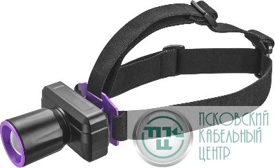 Фонарь аккумуляторный налобный 90 864 OPT-H06-ACCU 1LED 5Вт 3 реж. Li-Ion 1.2А.ч ОНЛАЙТ 90864