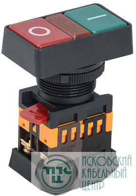 Кнопка РPВВ-30N "I-O" d30мм 1НО+1НЗ 240В неон GENERICA BBD20-PPBB-K51