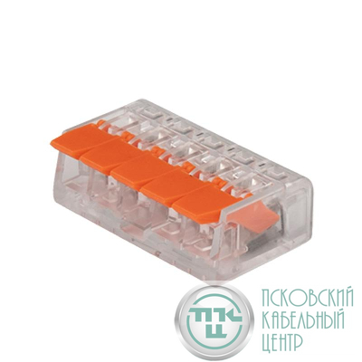 Клемма монтажная рычажного соединения PTC-5P 221-415 450В 32А 0.14-4.0кв.мм JazzWay 5050945