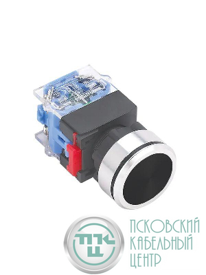 Выключатель кнопочный ВК30-10/N/P 1НО цилиндр d30мм IP65 черн. Электротехник ET859209