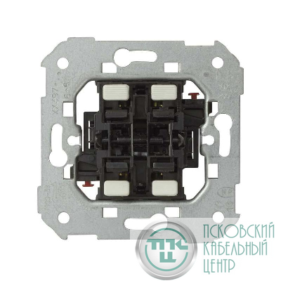 Переключатель проходной 2-кл. СП Simon 82 10А механизм Simon 75397-39