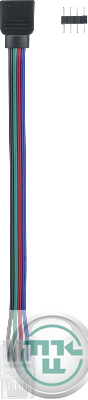 Коннектор для гибкого соединения RGB СД ленты 80 404 NLSC-RGB10mm-PCRGB-W-PC-IP20 (уп.5шт) NAVIGATOR 80404
