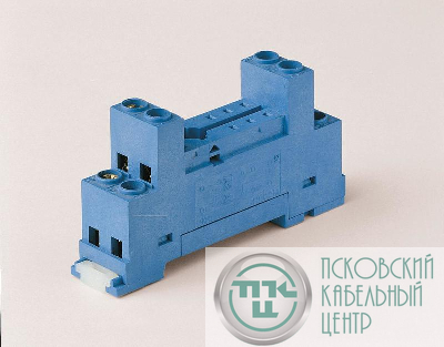 Розетка с винт. клеммами для реле 40.51 40.52 40.61 44.52 44.62 с металл. клипсой 095.71 FINDER 9565SMA