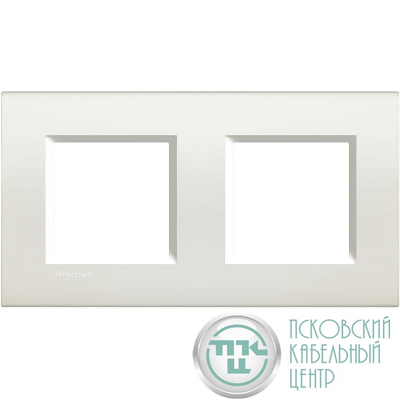 Рамка 2-м LivingLight прямоугол. бел. Leg BTC LNA4802M2BI