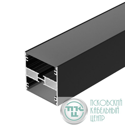 Профиль LINE-5050-DUAL-2000 ANOD BLACK L2000 алюм. Arlight 045652
