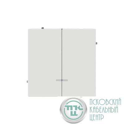 Переключатель 2-кл. KANT с подсветкой бел. песок DKC 7010144