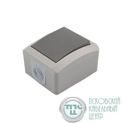 Выключатель 1-кл. ОП INDUSTRIAL IP54 сер. Kranz KR-78-0608
