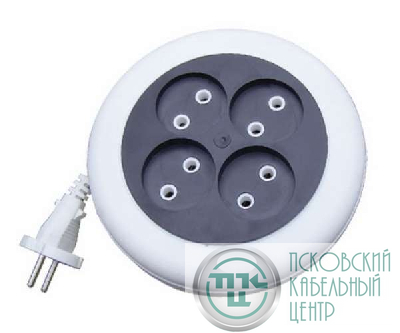 Удлинитель-рулетка 4х5м без заземл. 6А IP20 У6-002 ШВВП 2х0.75 UNIVersal 002-5М