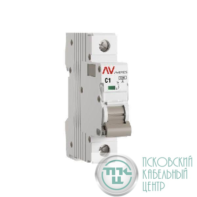 Выключатель автоматический модульный 1п C 1А 6кА AV-6 AVERES EKF mcb6-1-01C-av
